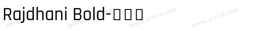 Rajdhani Bold字体转换